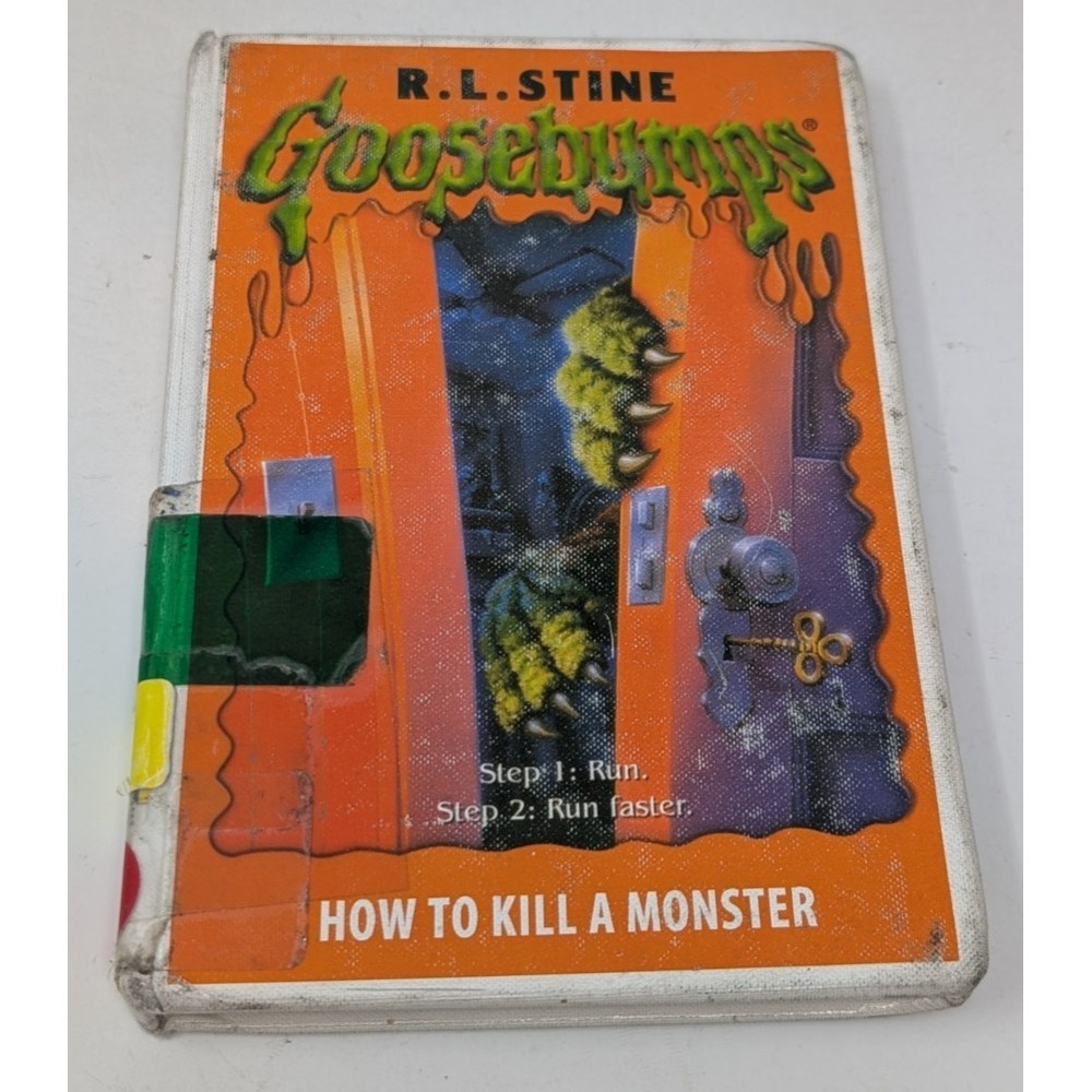 Goosebumps How to Kill a Monster Hardcover Library Bound to Stay Bound Books VTG